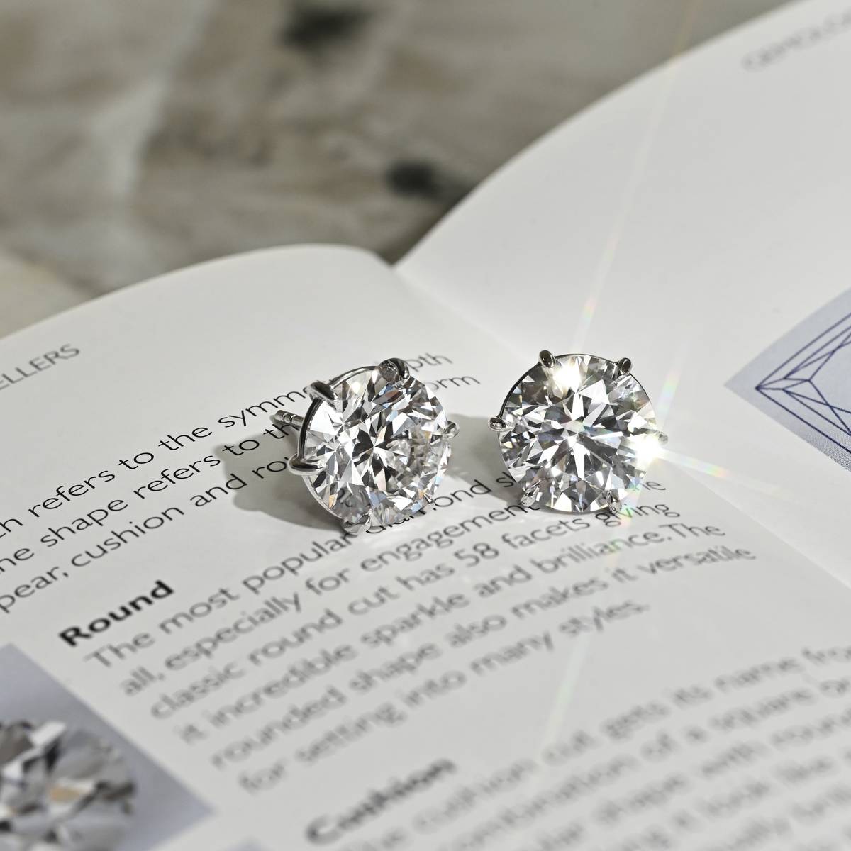 10ct Round Studs
